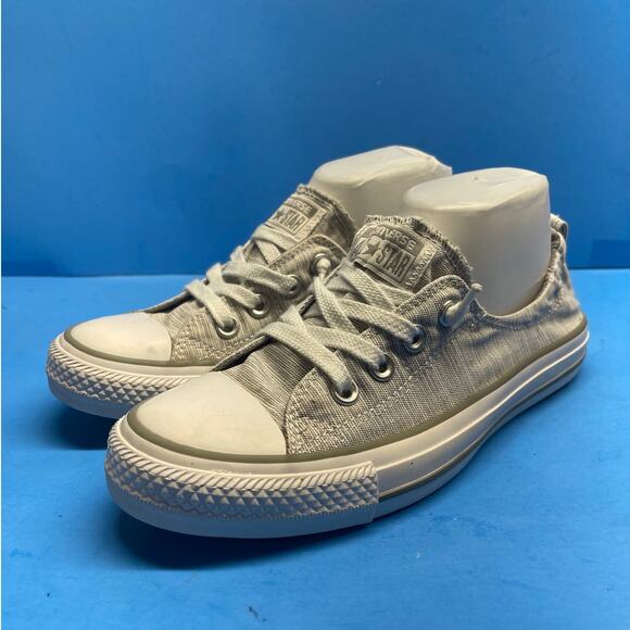 Converse All Star Shoreline Women's Slip On Casual Shoes Light Gray Size 8 - Picture 1 of 11